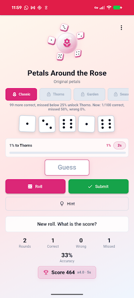 Petals Logic level screen